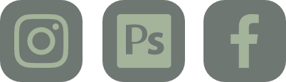 Instagram, Photoshop, Facebook Icons